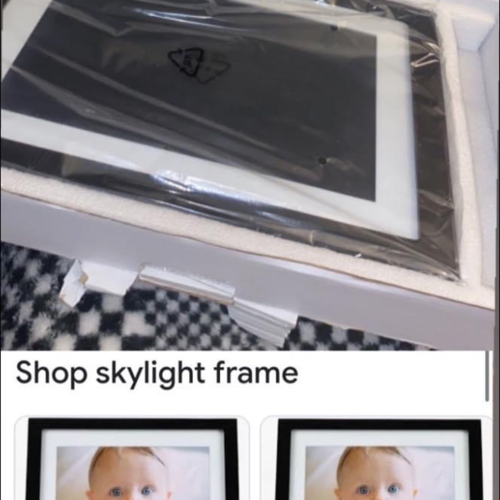 Skylight digital photo frame.